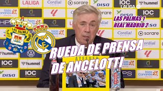 🤍💜RUEDA DE PRENSA DE ANCELOTTI😱 POST PARTIDO⚽ [upl. by Ydnat742]