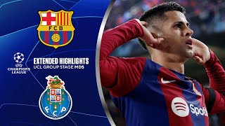 Barcelona vs Porto Extended Highlights  UCL Group Stage MD 5  CBS Sports Golazo [upl. by Garrity394]