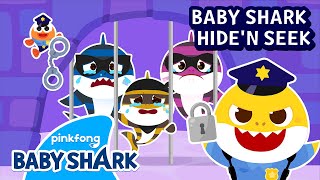 🚨Wail Wail Catch the Thief Shark Family  Baby Shark Hide and Seek Story  Baby Shark Official [upl. by Gilbart]