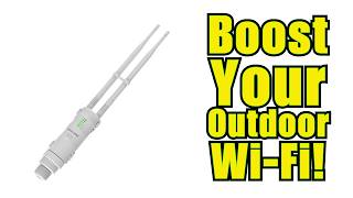 Wavlink AC600 Dual Band Outdoor WiFi Range Extender Setup amp Review  Boost Your Outdoor WiFi wifi [upl. by Avlasor]