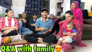 Bhai ki shadi kab horahi 😂  QampA with family😍 [upl. by Amoritta]