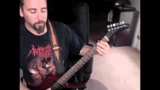 Nile  Utterances of the Crawling Dead Guitar Lesson [upl. by Attekram776]