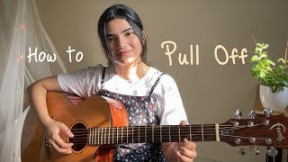 How to do Pull Off on Guitar  Guitar Technique  Beginners Guitar Lesson Hindi [upl. by Hsatan494]