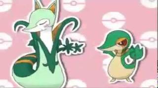 Serperior amp Snivy ❤ Caramelldansen pokemon black amp white [upl. by Trina]