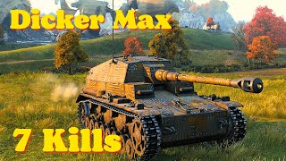 World of tanks Dicker Max  18 K Damage 7 Kills wot replays [upl. by Irrem]