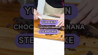 Chocolate Banana Steam Cake tipsbaking cake belajarbaking bananacake bakingpemula bukubaking [upl. by Anerok]