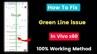 how to fix green line on vivo x60  vivo x60 display pink line problem solution [upl. by Llerehc]