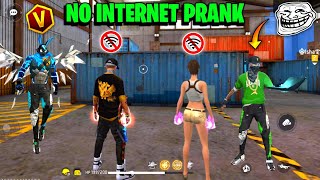 No Internet Prank With Random Subscriber 🥺 Samne आया V Badge 😱 Galat हुआ Mere साथ 😭Garena Free Fire [upl. by Eelibuj]