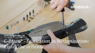 CBrace® Leg Orthosis  Fabrication in Wetlamination Finish the orthosis 44 │Ottobock [upl. by Hnaht688]