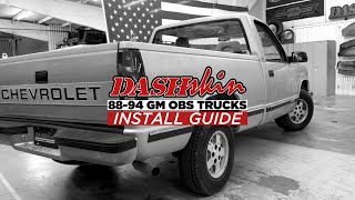 HOW TO DashSkin Dash Cover Installation for 8894 Chevy Truck amp SUV [upl. by Nnaycnan]