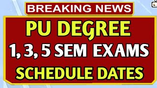 palamuru University degree 135 sem exam time table 2023bhuwantvpu degree exams latest news [upl. by Cinderella]