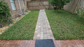 Complete Landscape Renovation Provista Sod Paver Walkway and Patio [upl. by Jump]