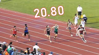 DJ Fillmore Drops a 2080 in Boys 200m Final  2023 OHSAA D1 State Meet [upl. by Votaw]