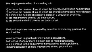 What is the major genetic effect of inbreeding [upl. by Fein771]