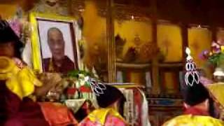 Buddhist monks doing throat singing overtones at Kopan Monastery in Kathmandu [upl. by Limaj]