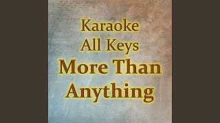 More Than Anything Karaoke Version [upl. by Lidah916]