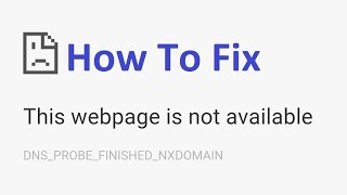 DNSPROBEFINISHEDNXDOMAIN windows 10 Fix  Howtosolveit [upl. by Yrrej801]