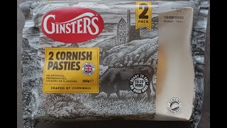 Ginsters CORNISH PASTY Taste Test Review [upl. by Collbaith]