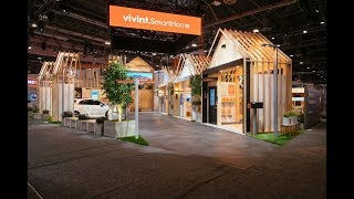 Vivint Smart Home Booth at CES 2018 [upl. by Sinnel]