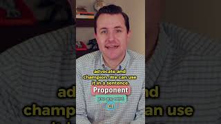 Proponent  Meaning Pronunciation Synonyms and an Example Sentence English Word of the Day [upl. by Blayne908]