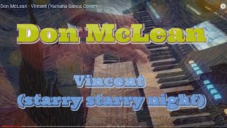 Don McLean  Vincent Yamaha Genos Cover [upl. by Laden]