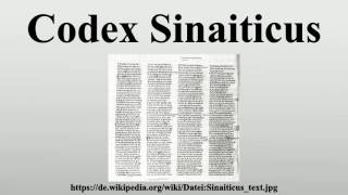 Codex Sinaiticus [upl. by Nnayelhsa]