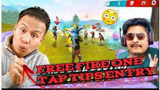 FREE FIRE ONE TAP TIPS ENTRY totalgaming shorts viralshorts funny [upl. by Gnil]