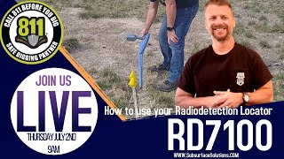 How to Locate Utilities using the RD7100 by Radiodetection [upl. by Ahcsatan]