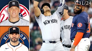 New York Yankees  Houston Astros  Game Highlights  33124 [upl. by Eyllom]