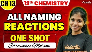 12th Chemistry  Chapter 13  All Naming Reactions One Shot  2nd Mid Term [upl. by Urina]