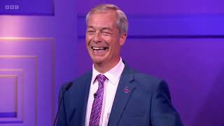 BBC Election Debate  Nigel Farage Reform bits only [upl. by Eelaroc766]