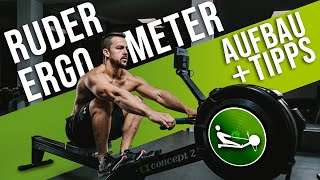 Concept2 Ruderergometer aufbauen  ANLEITUNG  Richtig RUDERN LERNEN  STRONGMOVE® Indoor Rowing [upl. by Odell]