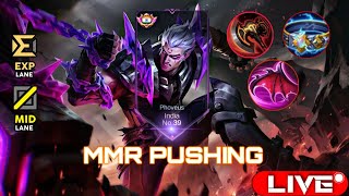 Pushing Rank To Immortal mlbb live [upl. by Eatnohs]