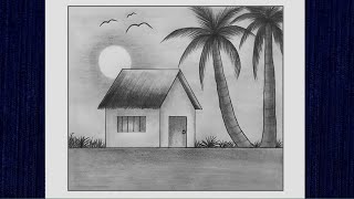 cute Nature drawing simpledrawingstepbystep Shubhangiarts [upl. by Braynard]