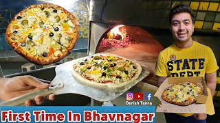 Ultimate Pizza Making  Wood Fried Pizza  Street Food In Bhavnagar [upl. by Reinnej325]