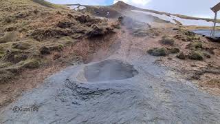 MINI VOLCANO Iceland Mudpool [upl. by Darya]