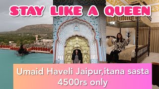 Royal HeritageUmaid Bhawan HaveliStay like a Queen for only ₹4500Nightjaipurtraveltravelvlog [upl. by Anahsahs]