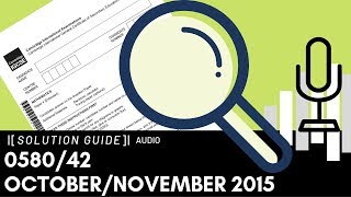 058042 OctoberNovember 2015 Marking Scheme MS Audio Voiceover [upl. by Assened656]