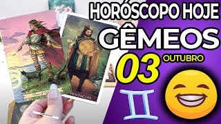 URGENTE 🆗 ALGO GRANDE ESTÁ CHEGANDO PARA VOCÊ 🎴 Gêmeos ♊ 3 Outubro 2024  Horoscopo do dia de hoje ♊ [upl. by Hehre]