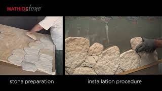 Fieldstone Slim Sand installation without grout [upl. by Biancha]