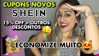 SHEIN CUPONS de DESCONTO ATUALIZADOS  SUPER DESCONTO NAS COMPRAS SHEIN [upl. by Barrington]