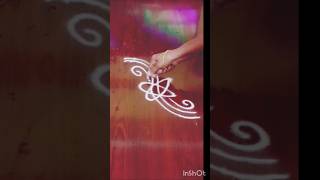 Beautiful side badar simple kolam muggulu rangoil trending viral shortvideo 🌸 🌷 [upl. by Ferrick561]