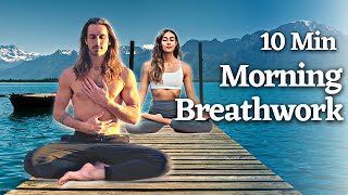 10 Minute Morning Breathwork Routine I The Key To Happiness [upl. by Aicargatla887]