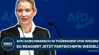 THÜRINGEN Kommunalwahl Durchmarsch der AfD Von wegen So reagiert jetzt Parteichefin Alice Weidel [upl. by Harolda311]