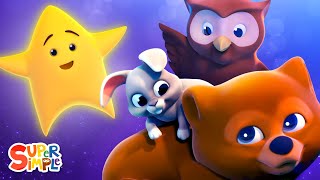 Lullaby Forest  A Twinkle Twinkle Bedtime Movie  Super Simple Songs [upl. by Ellecrad705]