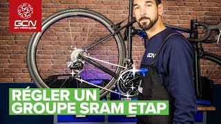 Comment régler un groupe Sram eTap sur votre vélo de route [upl. by Hankins]