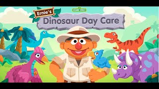 Ernies Dinosaur Day Care  Sesame Street  Preschool Games  Elmos World Compilation [upl. by Eedebez]