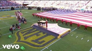 Lady Gaga  StarSpangled Banner Live at Super Bowl 50 [upl. by Pack]