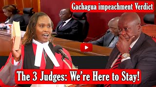 Gachagua Impeachment Battle Heats Up As 3 Judges Refuse to Recuse Themselves [upl. by Leonardo]