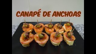 COMO HACER CANAPÉS DE ANCHOAS COCINA CON PILAR [upl. by Tammie]